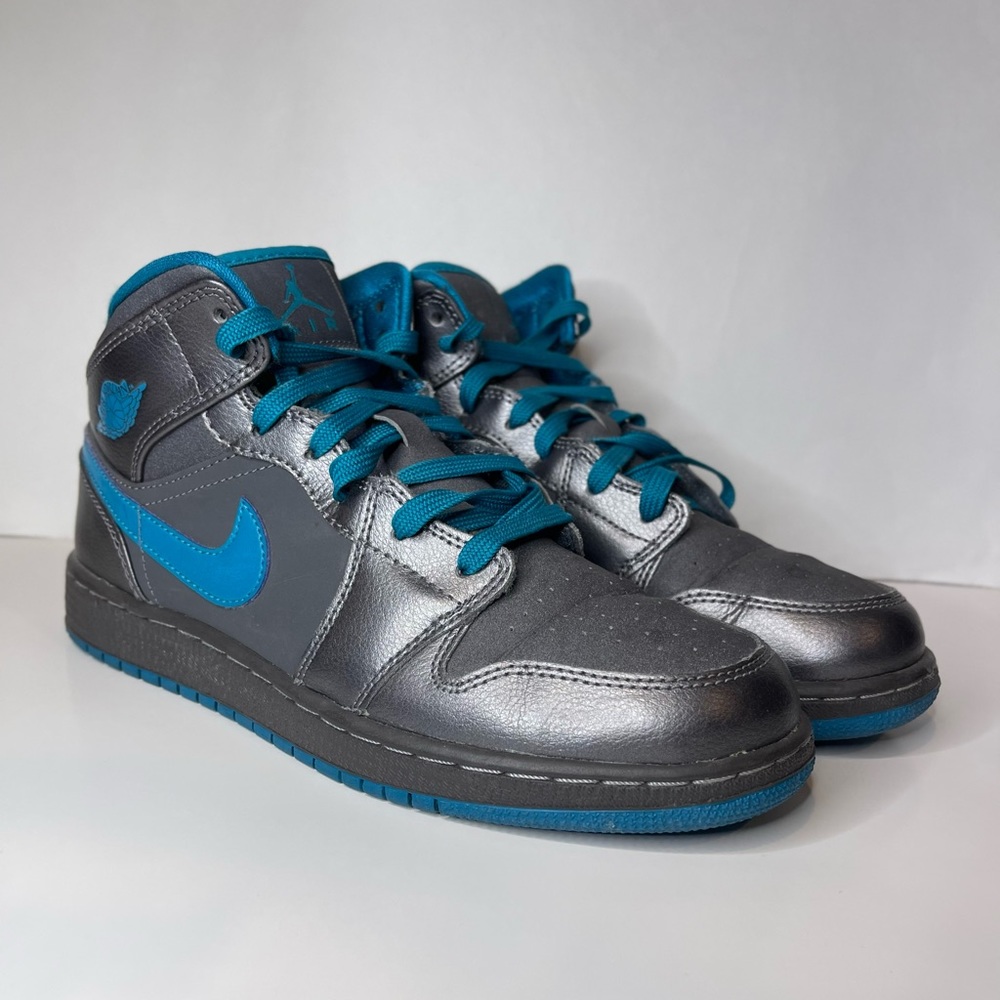 Nike Air Jordan 1 Mid Metallic Dark Grey/Teal